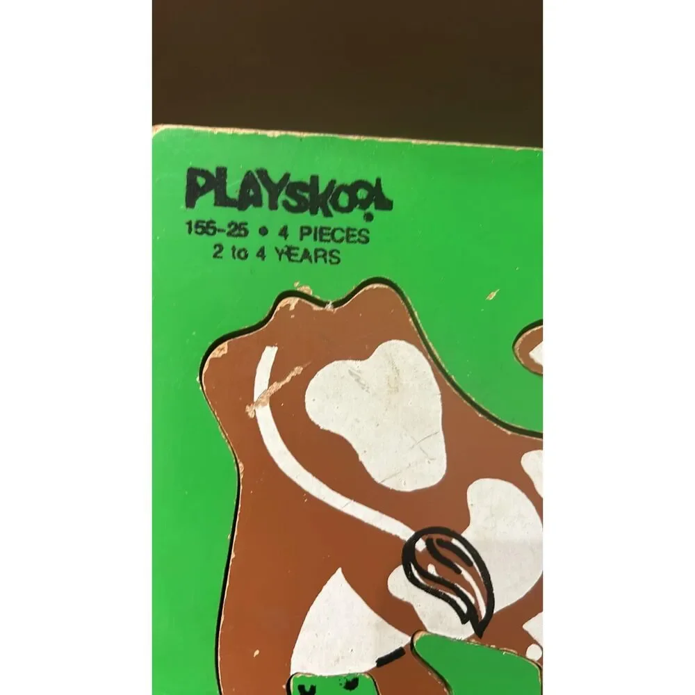 Vintage Playskool Collectible Puzzle Wood  The Milky Wy Puzzle # 155-25